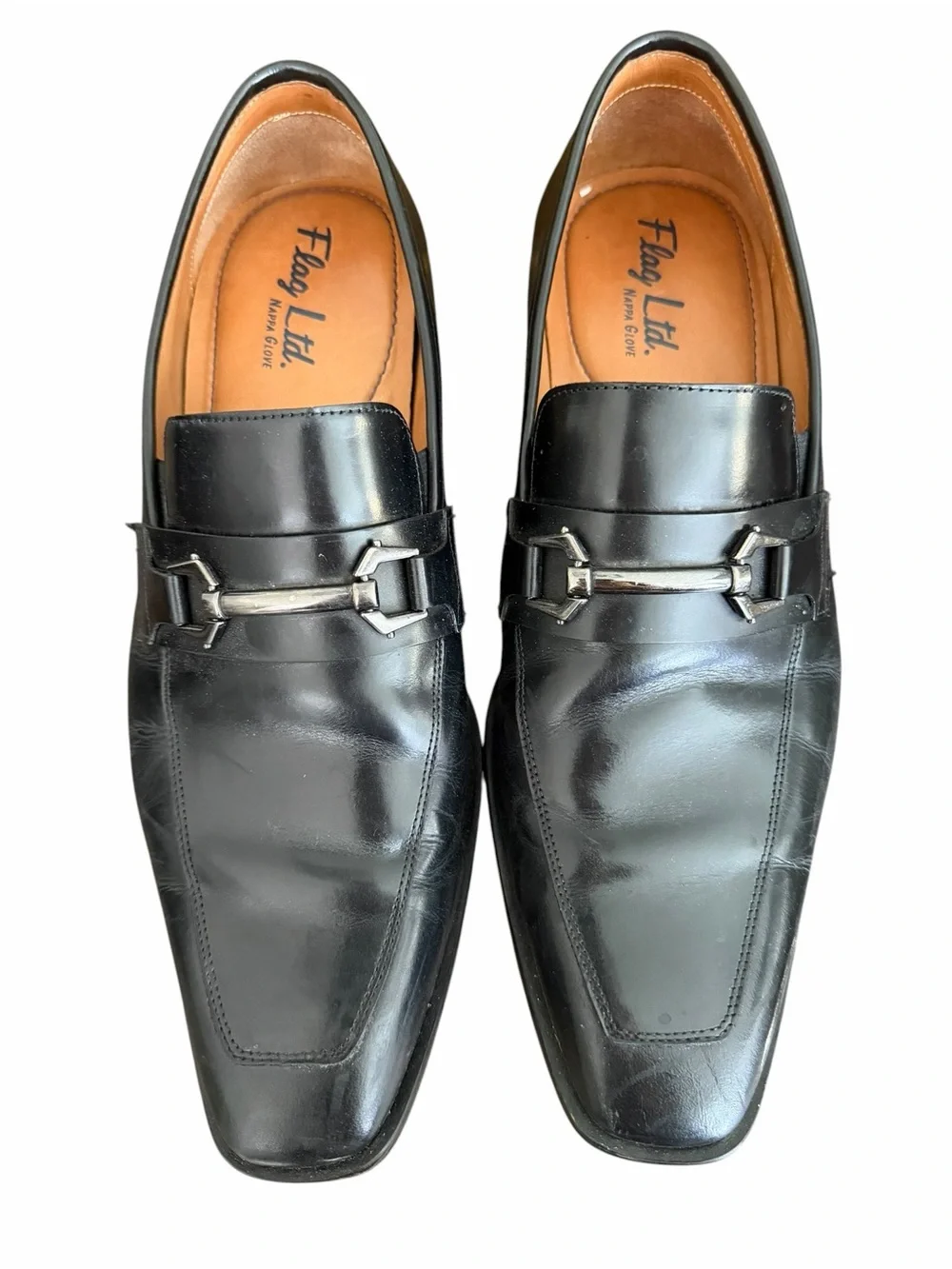 Flag Ltd Noble Men’s Black Genuine Leather Horsebit Loafers